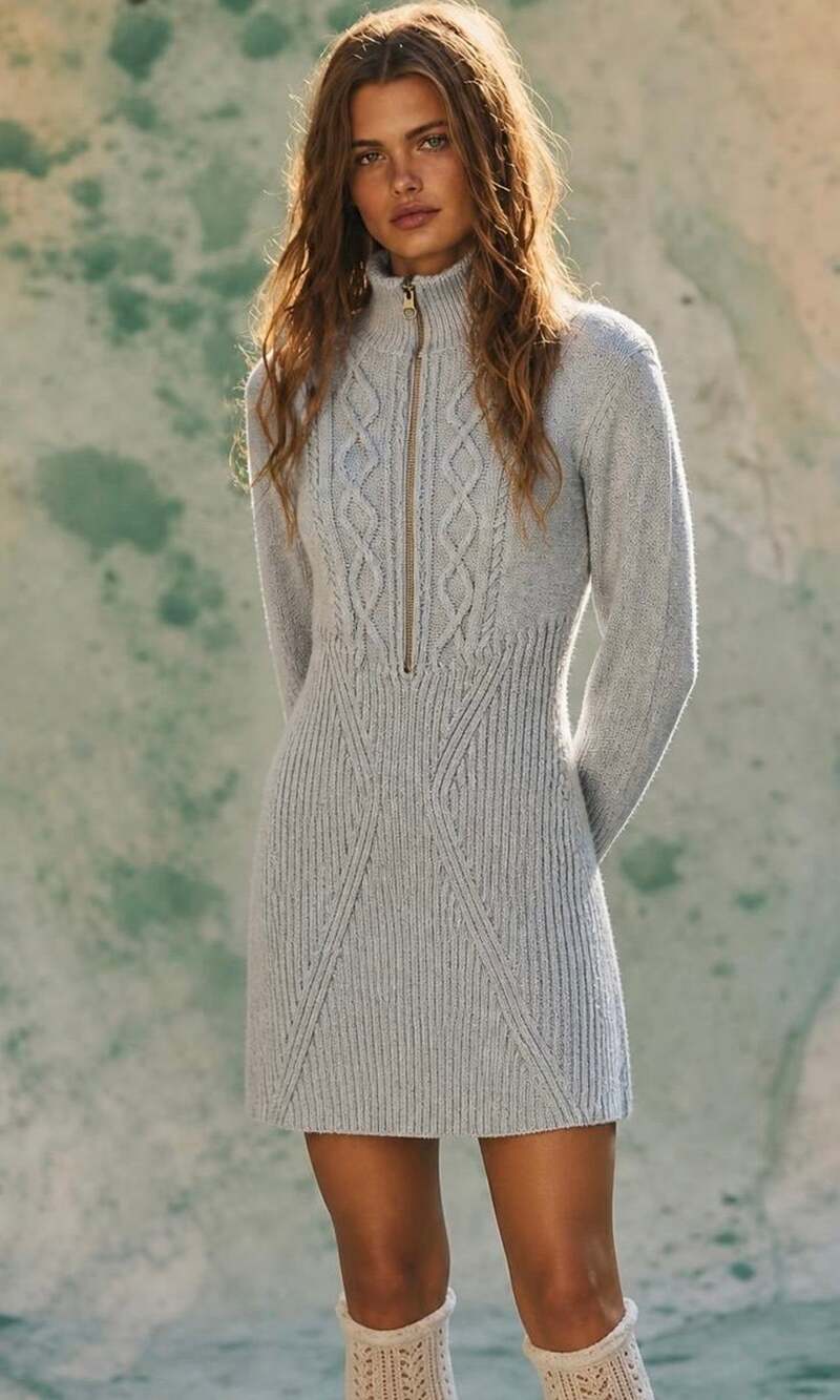 Free People X-Small Mont Blanc Blue Mini Dress Boho Cottagecore